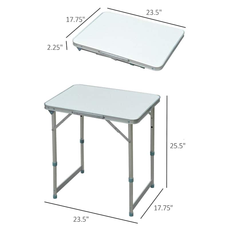 Outsunny Folding Camping Table With Height Adjustability