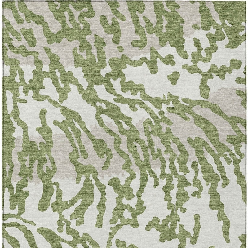 HomeRoots Animal Print Transitional Rectangle Outdoor Rug