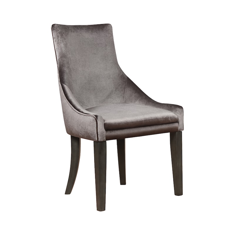 Rexford Grey and Charcoal Upholstered Chairs (Set of 4)