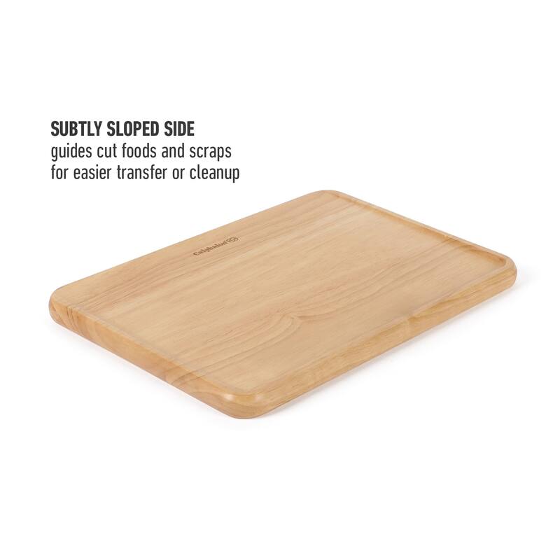 Calphalon Edge Guard 18 x 12, or 13.6 x 9.5 in Rubber Wood Cutting Board