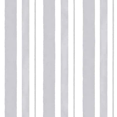 Shabby Chic by Rachel Ashwell Watercolour Stripe Grey Wallpaper