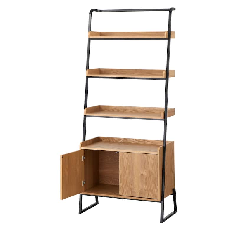 Lifestorey Estanier Large Ladder Shelf with Cabinet