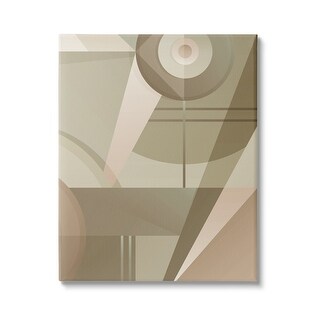 Stupell Tan Geometric Abstract Canvas Wall Art Design by Lil' Rue - Bed ...