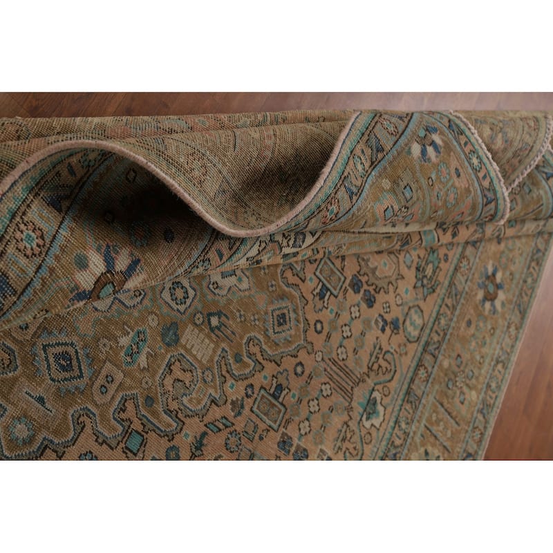 Tabriz Persian Vintage Area Rug Handmade Living Room Wool Carpet - 8'2" x 11'3"
