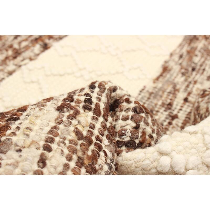 Sienna Brown, Ivory Rug 5'2" x 8'0" - 5'2 x 8'0