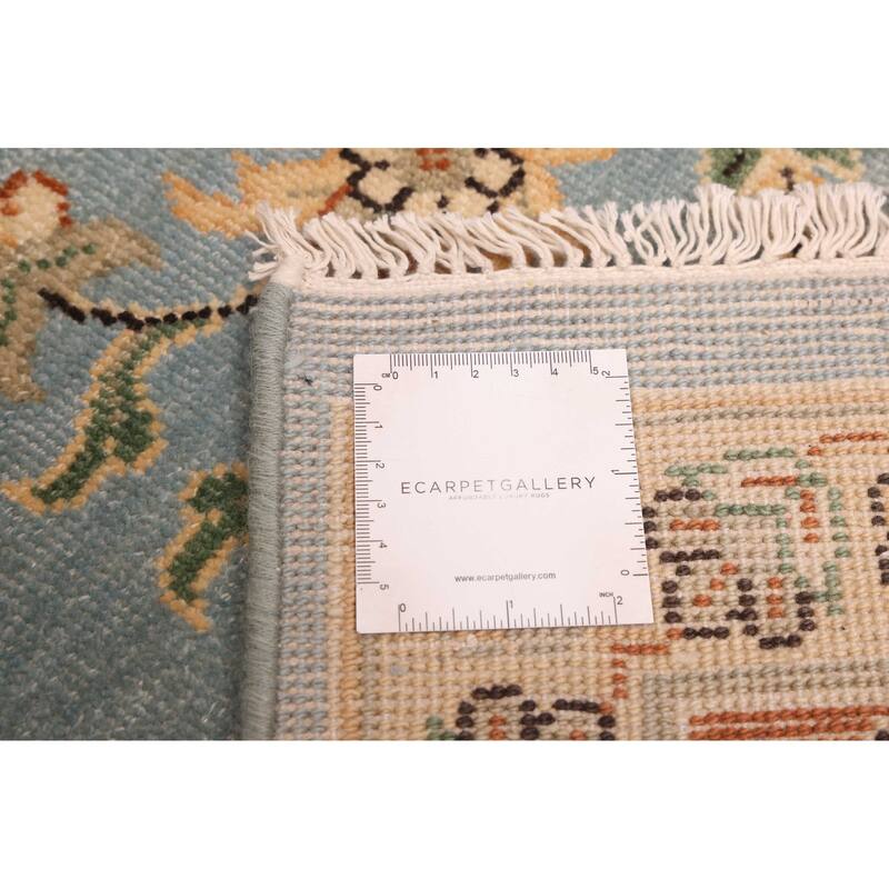 ECARPETGALLERY Hand-knotted Jamshidpour Light Blue Wool Rug - 8'0 x 10'0