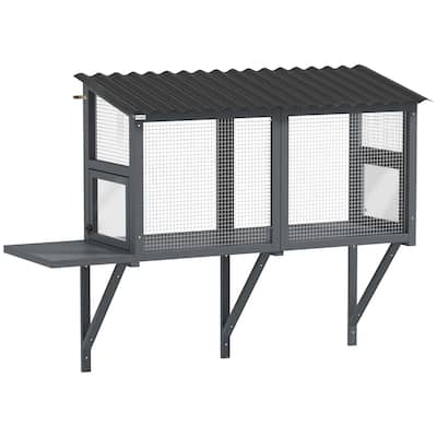 PawHut Cat Catio, Outdoor Cat Enclosure Window Perch for Multiple Kittens with Jumping Platform