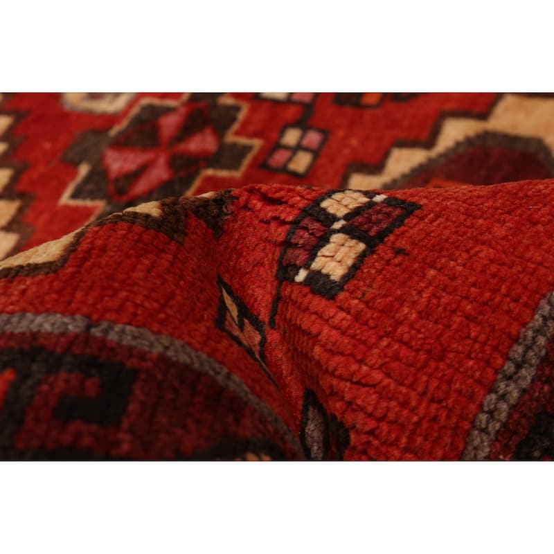 ECARPETGALLERY Hand-knotted Melis Vintage Red Wool Rug - 4'6 x 5'11