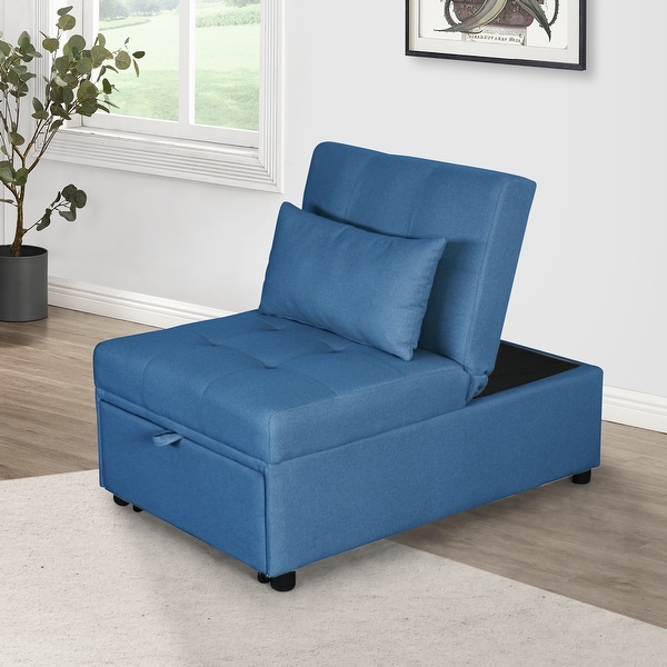 Blue convertible shop chair