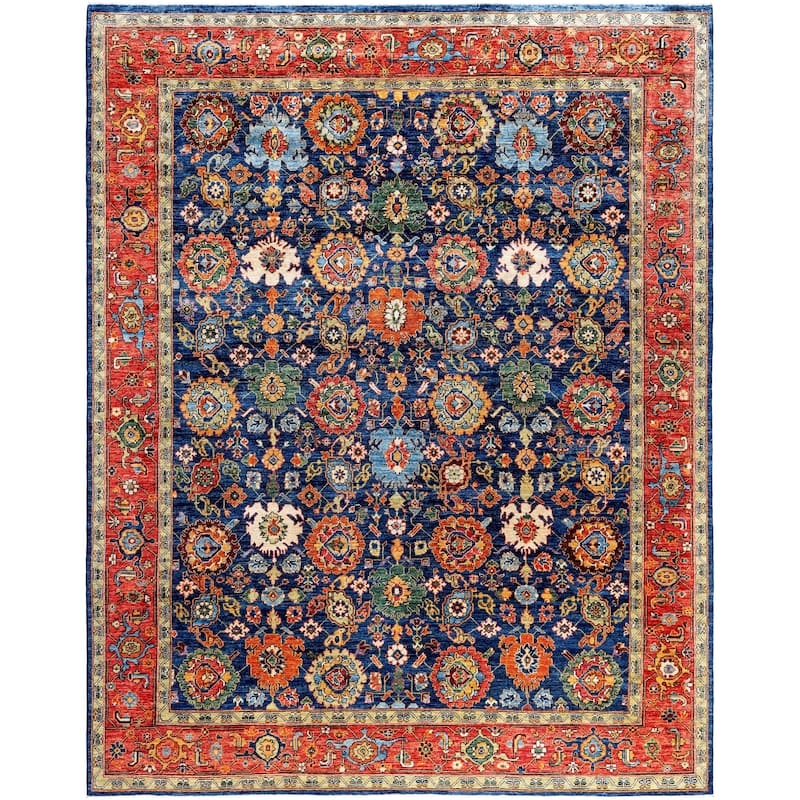 Serapi One-of-a-Kind Hand-Knotted Area Rug - Blue - 8' 1" x 10' 3"
