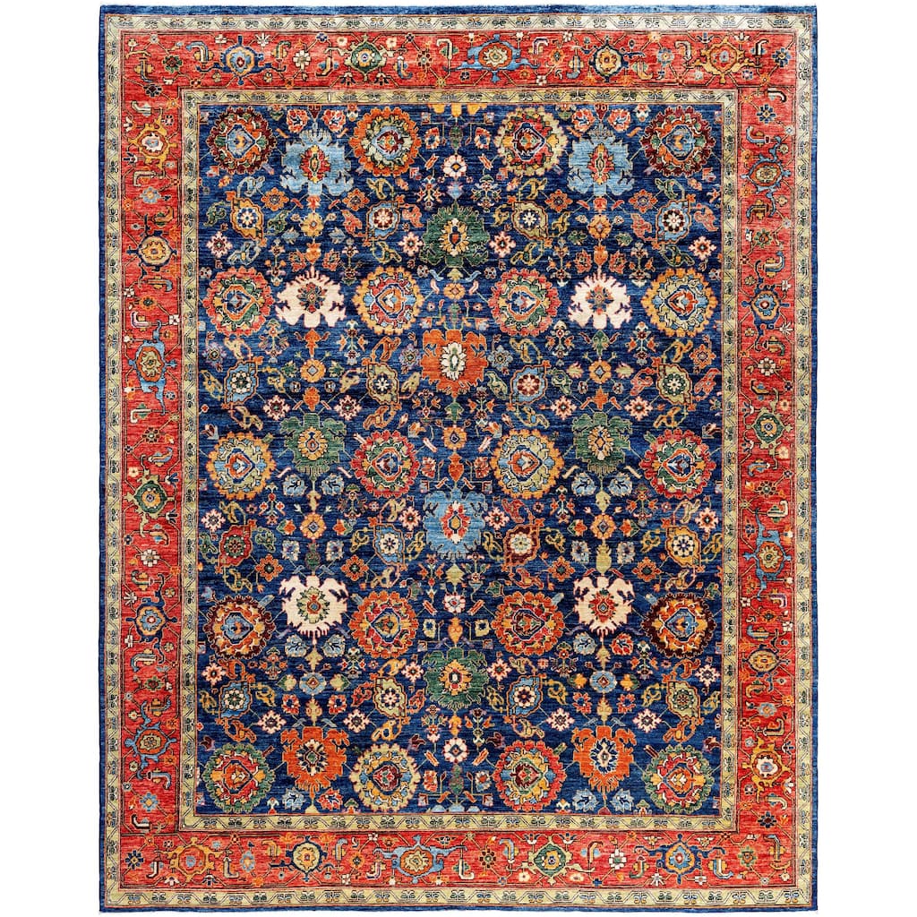 Serapi One-of-a-Kind Hand-Knotted Area Rug - Blue - 8' 1" x 10' 3"