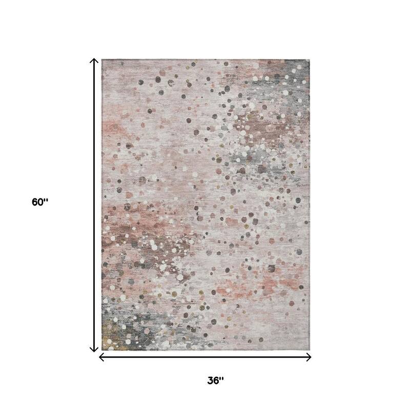 HomeRoots Abstract Transitional Rectangle Outdoor Rug