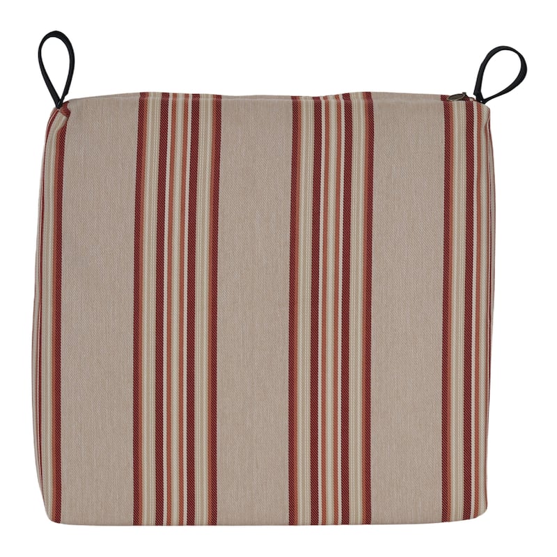 20-inch by 19-inch Woven Olefin Outdoor Chair Cushion (Set of 1, 2, or 4)