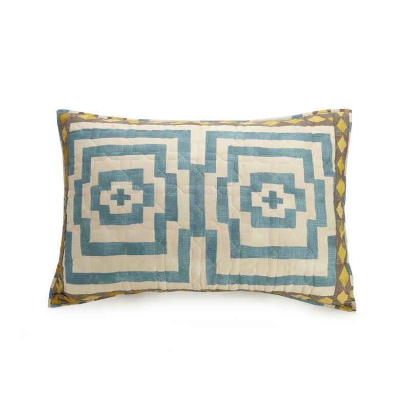 Hypnotic Blue 3-Piece Quilt Set by Jungalow