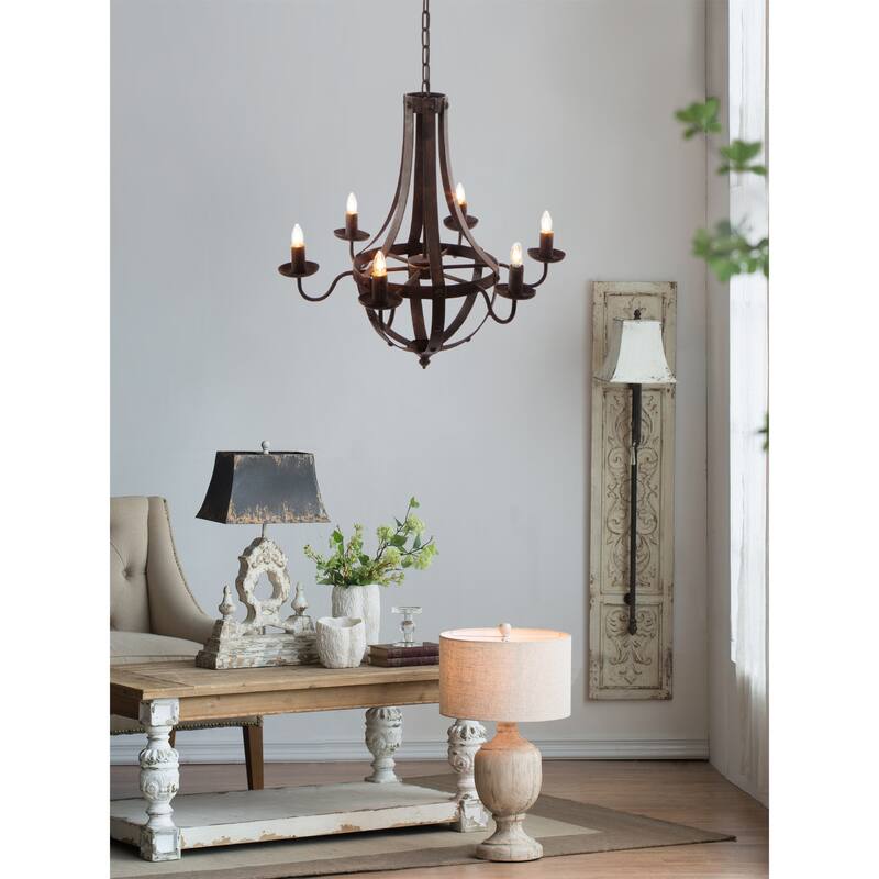 6 - Light Metal Chandelier