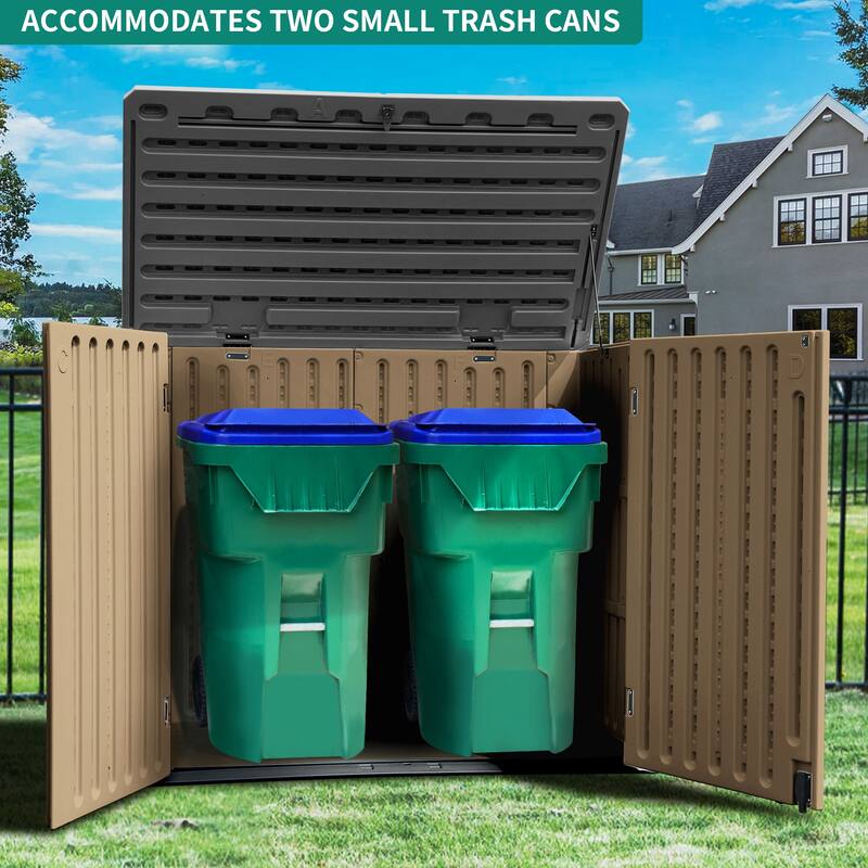 Moasis 4.45 ft. W x 2.75 ft. D Resin Horizontal Storage Shed