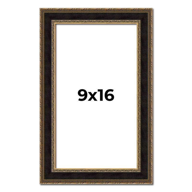 9x16 Frame Gold Antique Vintage Sold Wood Picture Frame | 1.75 Inch