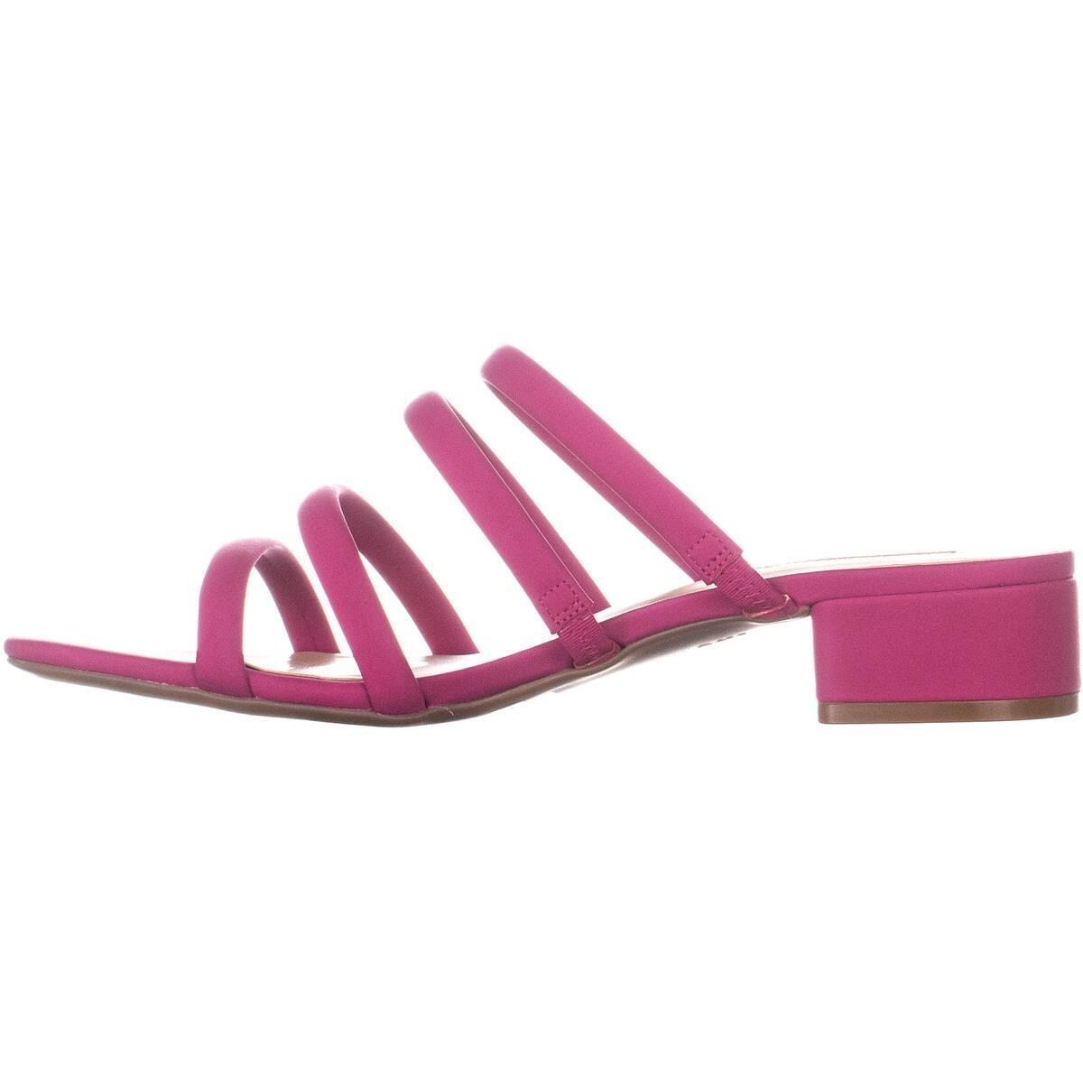 magenta flip flops
