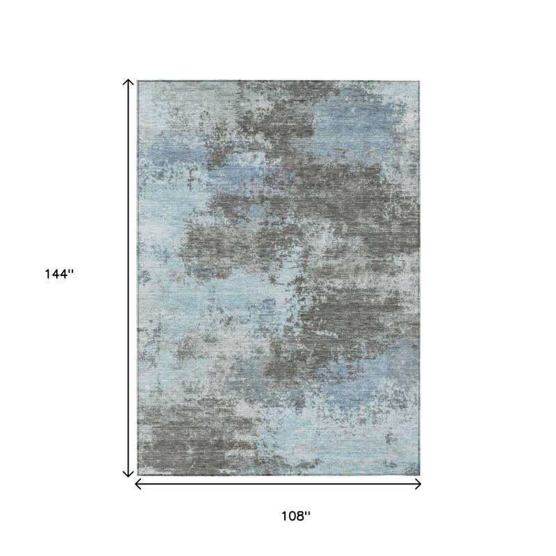 HomeRoots Abstract Transitional Rectangle Outdoor Rug