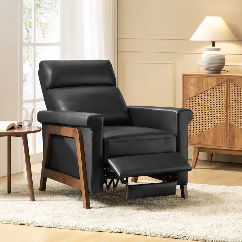 Jaime Modern Power Genuine Leather Recliner with USB Ports by HULALAHOME