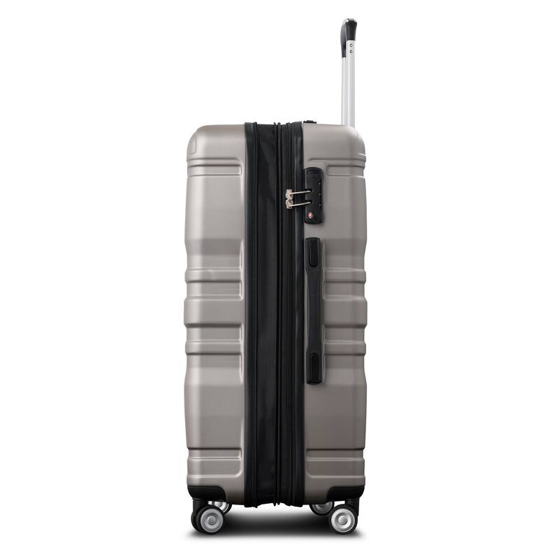 3 Pcs Luggage Set, Expandable ABS Hardshell Suitcases Spinner Wheels with TSA Lock 20''24''28''