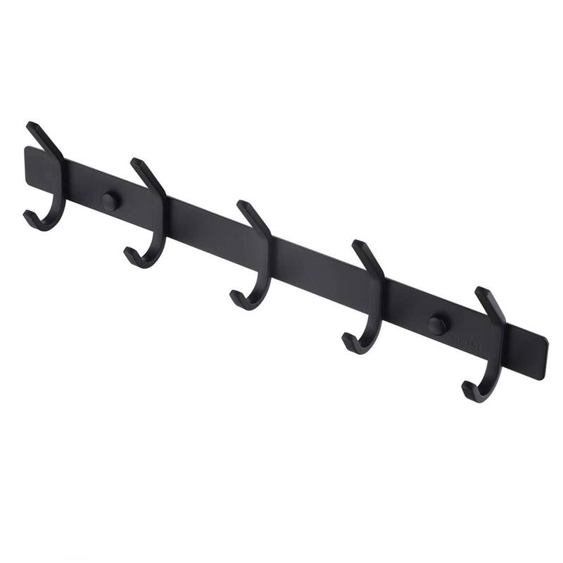 Bathroom Robe and Towel Hook Rack with 5 Hooks