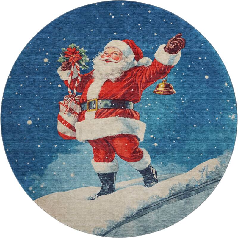 Premium Washable Super Soft Christmas Santa Mayfield Rug
