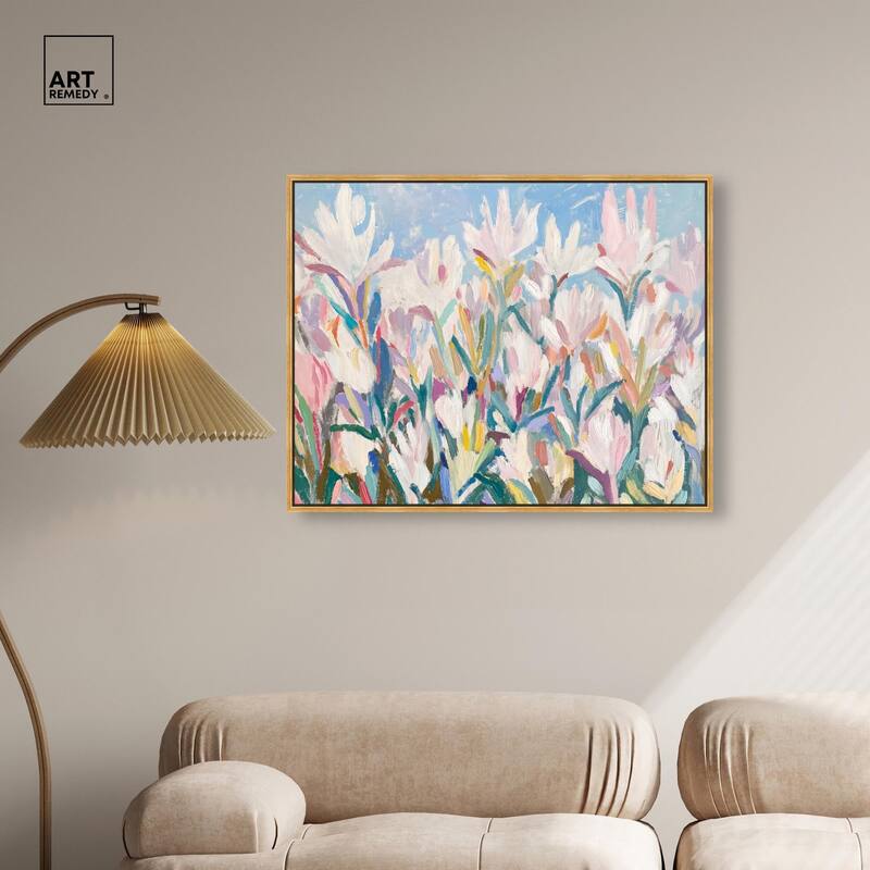 Morning Mist Bloom II Canvas by Art Remedy