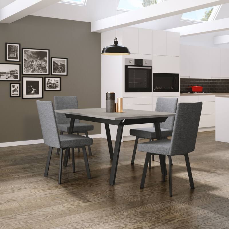 Amisco Reaves Extendable Table and Elmira Chairs 5-Pieces Dining Set