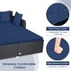 preview thumbnail 12 of 66, Costway Outdoor Patio Rattan Daybed Pillows Cushioned Sofa Furniture - See details