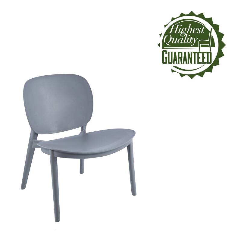 Porthos Home Dani Plastic Dining Chairs Set of 2, Indoors And Outdoors