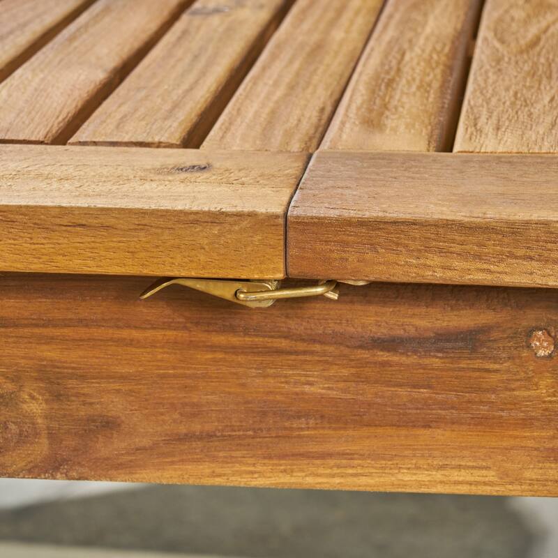 Nestor Outdoor Expandable Acacia Wood Dining Table by Christopher Knight Home