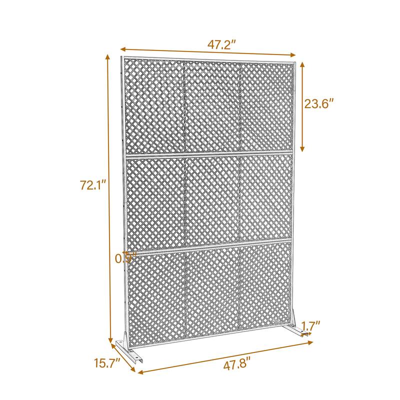 2Set Patio Outdoor Privacy Metal Screens and Panels