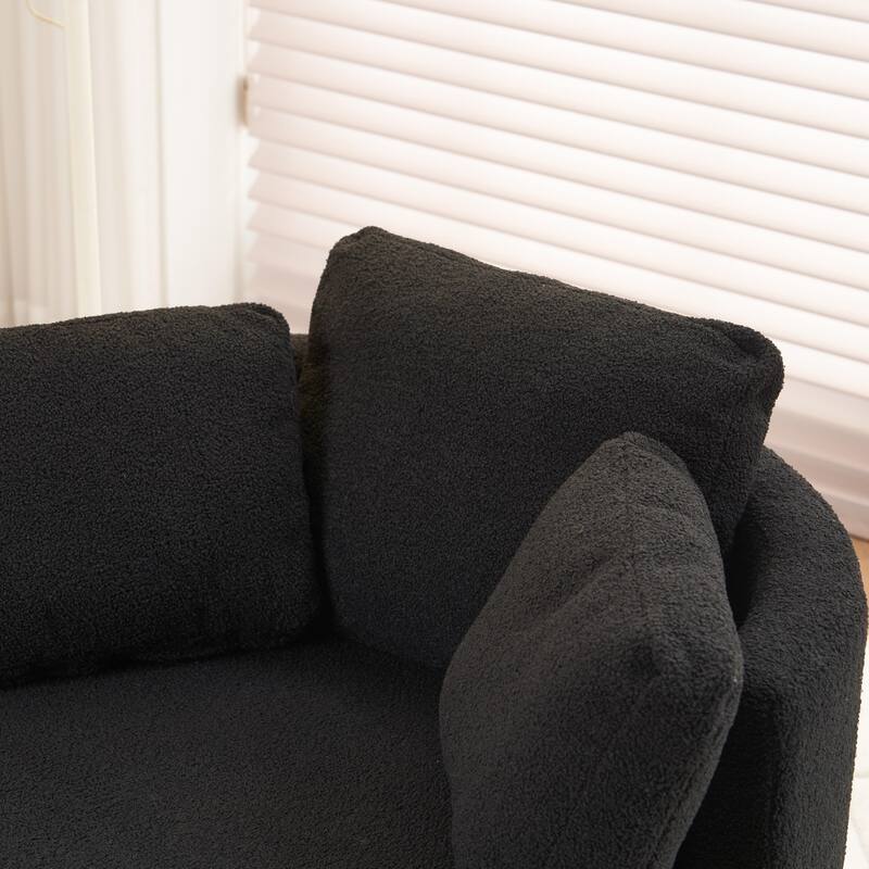 Multifunctional Teddy Fabric Chair for Living Room