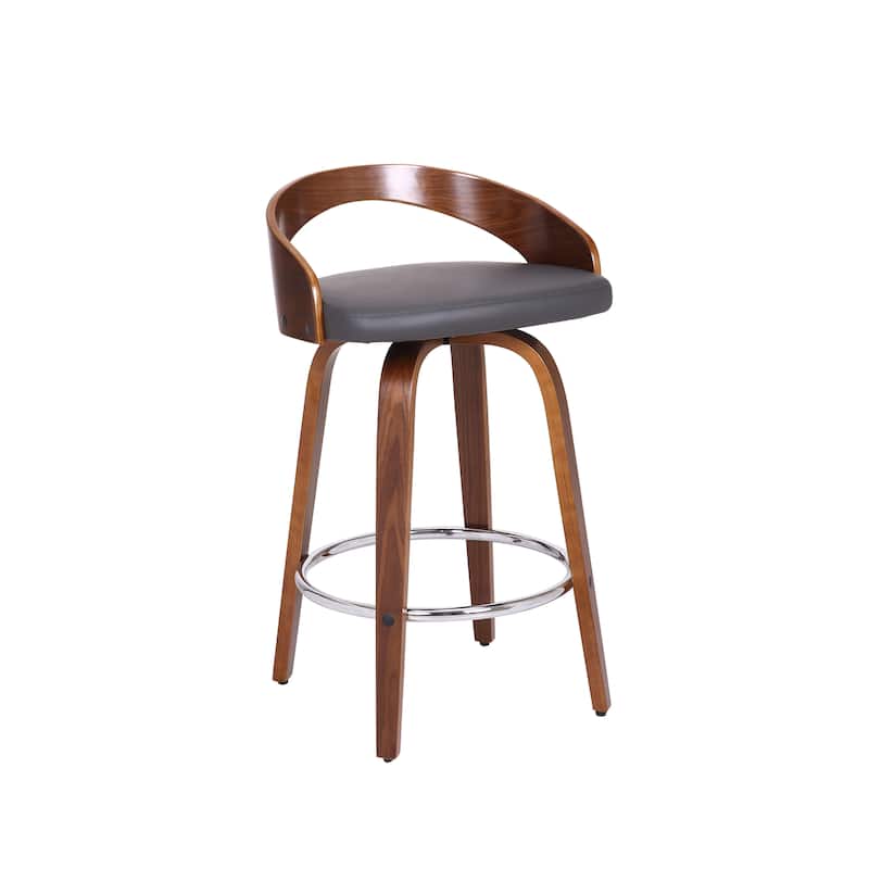 Carson Carrington Solavagen Mid-Century Modern Swivel Counter or Bar Stool