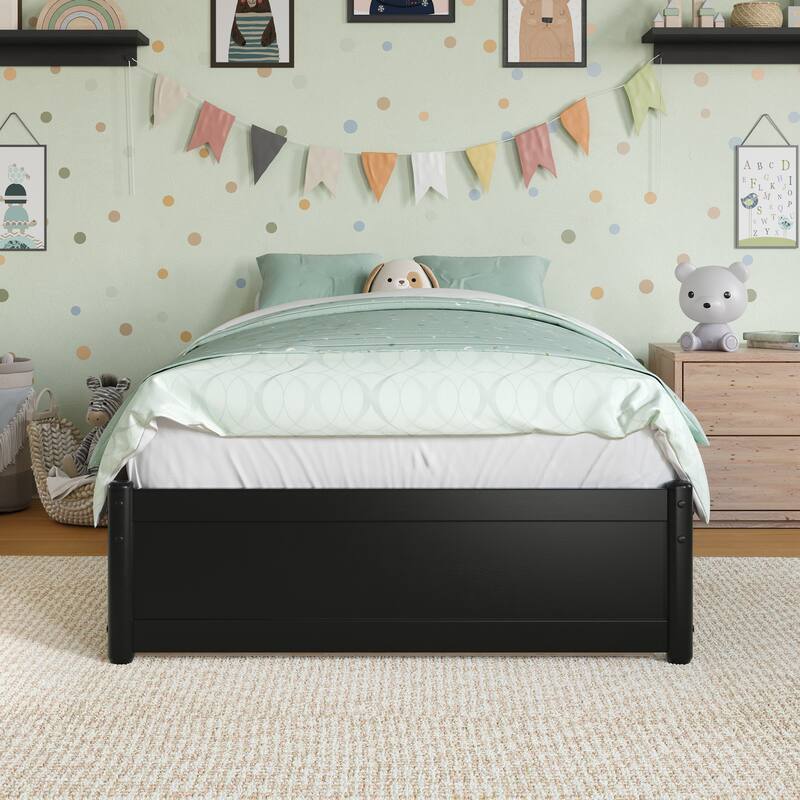 Barcelona Panel Platform Bed with Twin Trundle