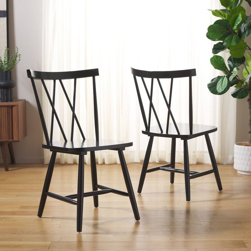 SAFAVIEH Home Tayten 18-inch Spindle Back Dining Chair [SET of 2] - 21Wx20Dx34H