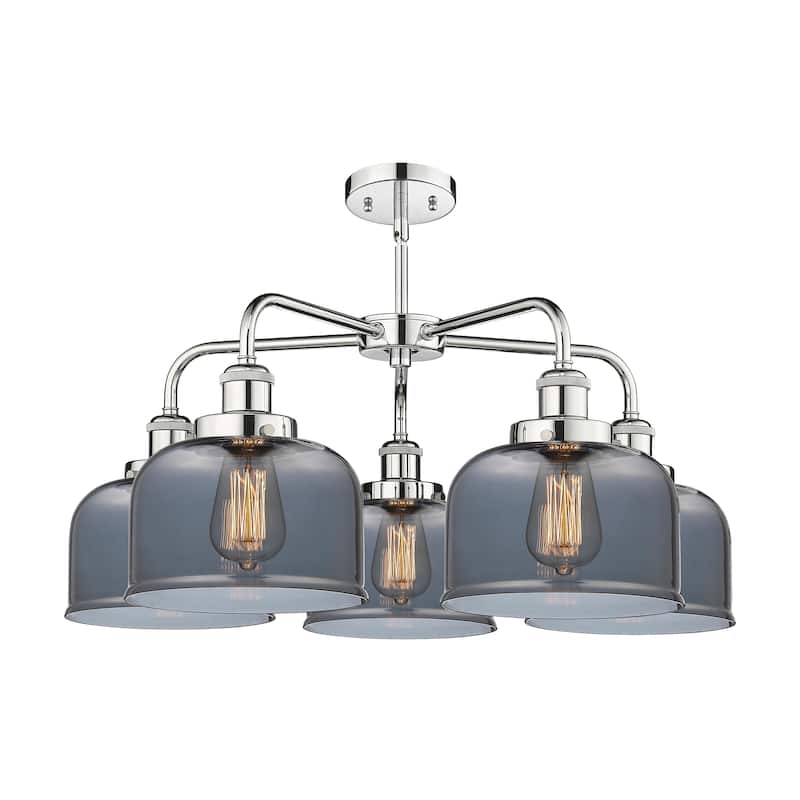 Innovations Lighting Bell - 5 Light 26" Stem Hung Chandelier