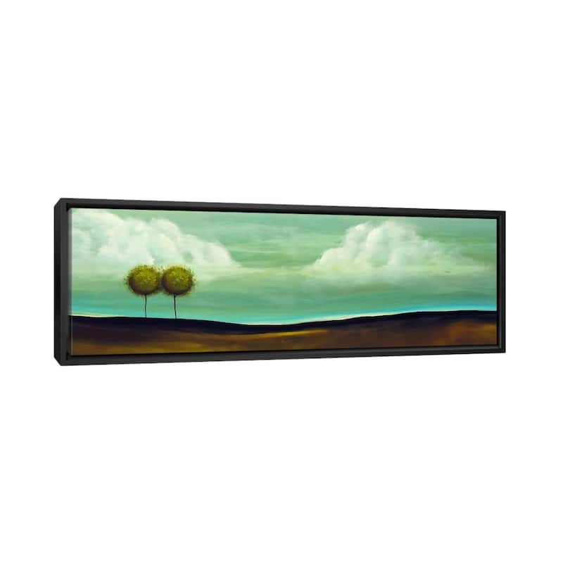 iCanvas "Happily Ever After" by Heather Offord Framed Canvas Print - 24x72 - Black