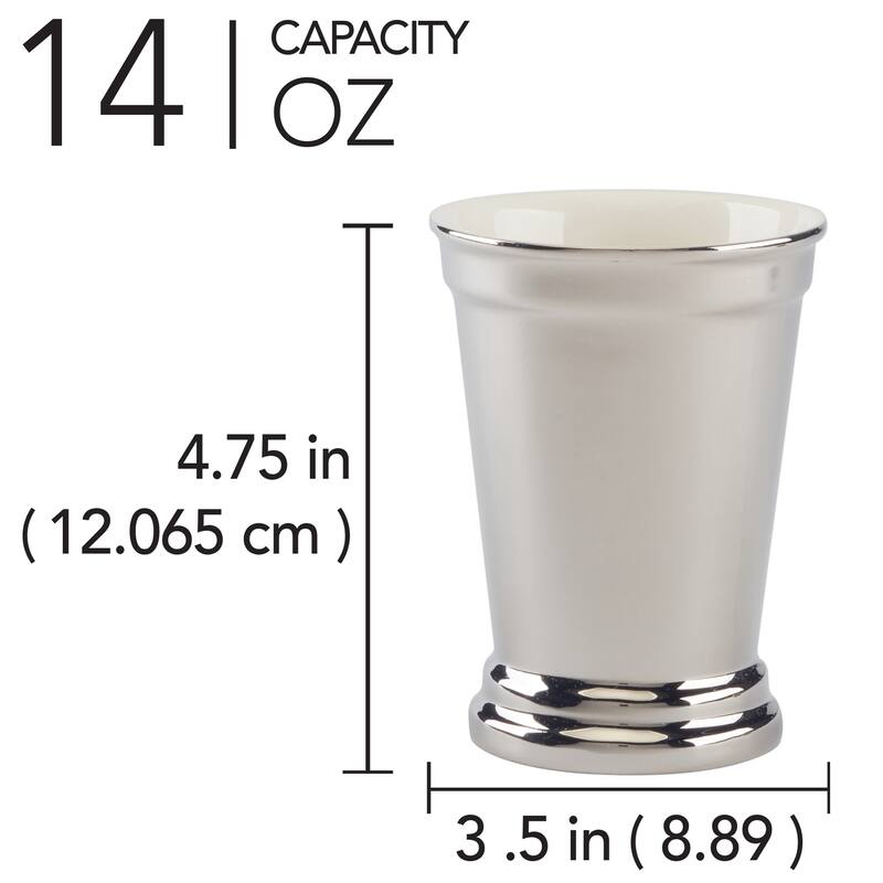 Certified International Derby Day at the Races Set of 4 Silver Plated Mint Julep Cup