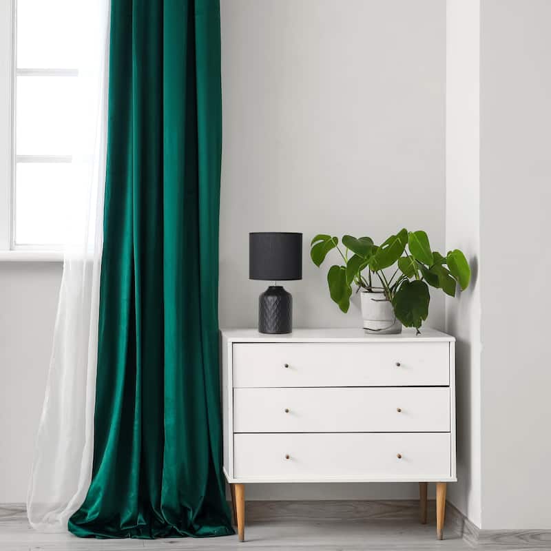 Chevron Base Table Lamp with Drum Shade - 17.25" - Black