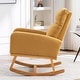 preview thumbnail 67 of 171, HOMYKA 28" Wide Rocking Chair for Nursery with Solid Wood Leg