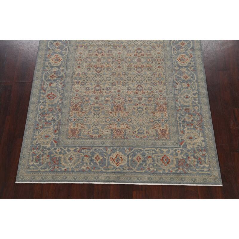 Geometric Traditional Ziegler Turkish Wool Area Rug Decorative Carpet - 6'7" x 9'10"