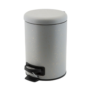 Fonkeling afgunst Duplicatie Elle Dundefinedcor Speckled Design 3 Liter Step Bin with Lid Trash Can in  Grey - 8.7"x 6.7"x 9.8" - On Sale - Overstock - 32127569