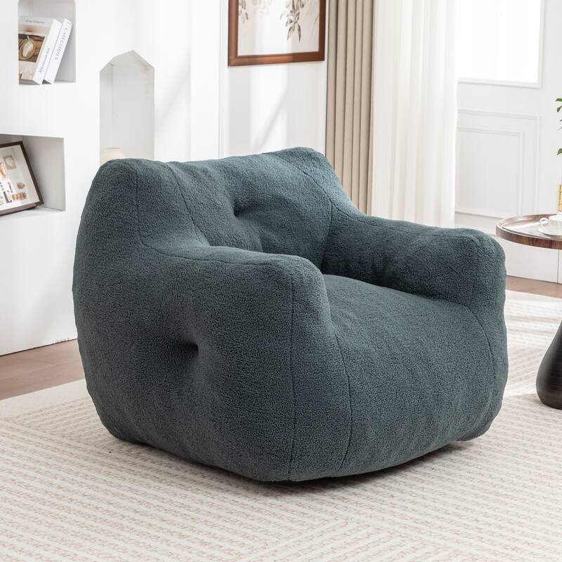 Bean Bag Chair, Bean Bag Sofa Chair with Armrests Stuffed High-Density Foam, Lazy Sofa Comfy Chairs BeanBag Chair