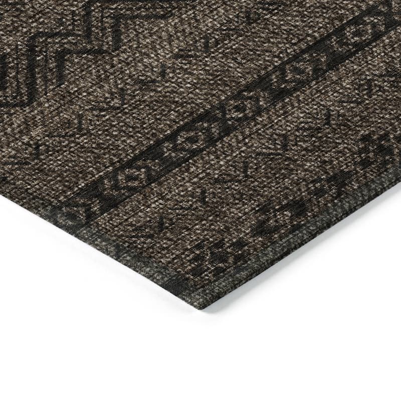 HomeRoots Southwestern Transitional Rectangle Outdoor Rug