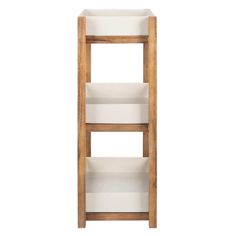 SAFAVIEH Outdoor Jaycie 3-Tier Shelf - 31.4" W x 13.7" L x 38.5" H - 31Wx14Dx39H