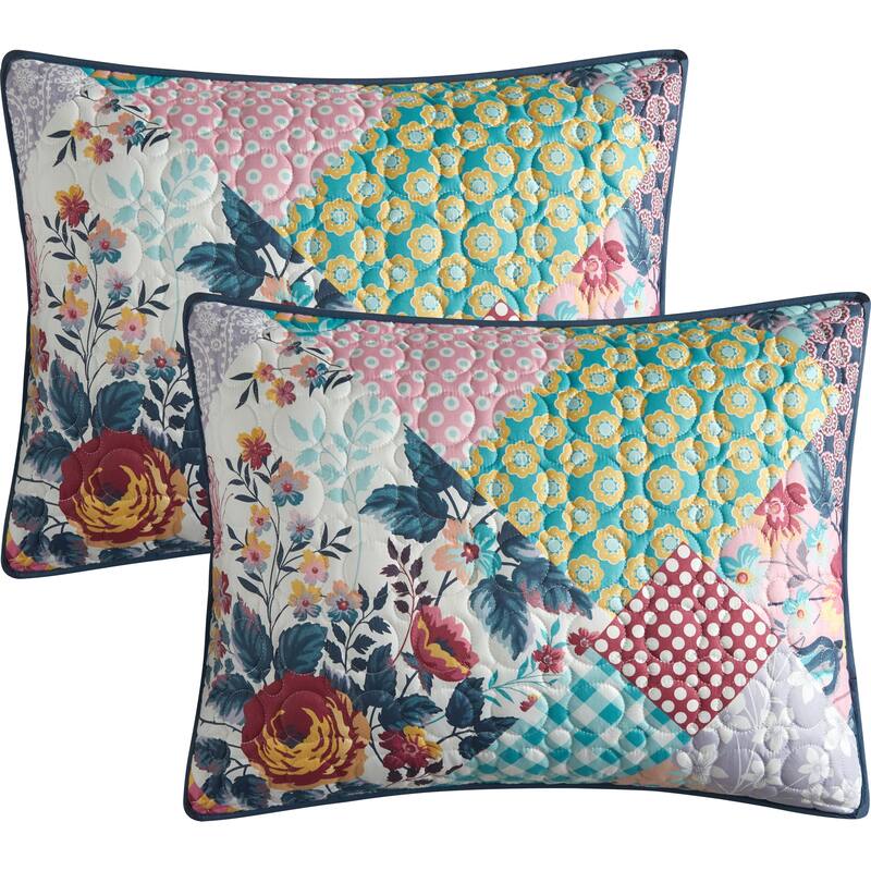 Nanshing Brenda 3 Piece Patchwork Multicolor Quilt Set