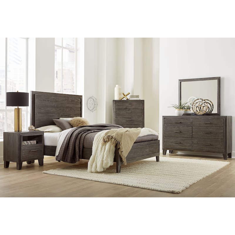 Hadley Panel Bed in Onyx