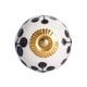 preview thumbnail 32 of 66, Knob-It Home Decor Classic Cabinet & Drawer Knobs | 8-Piece White/Black Dotted/Gold